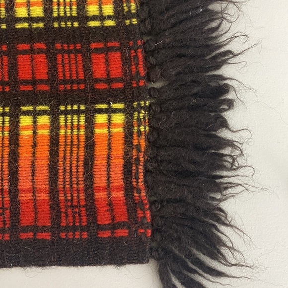 Vintage Swedish wool woolen handmade table runner - Picture 4 of 9